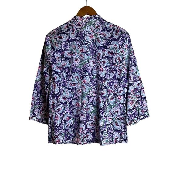 JM Collection 100% cotton patterned button down shirt - Picture 6 of 8